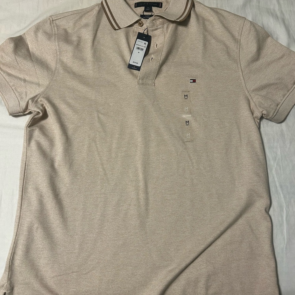 Tommy Hilfiger Light Tan Polo Shirt for Men